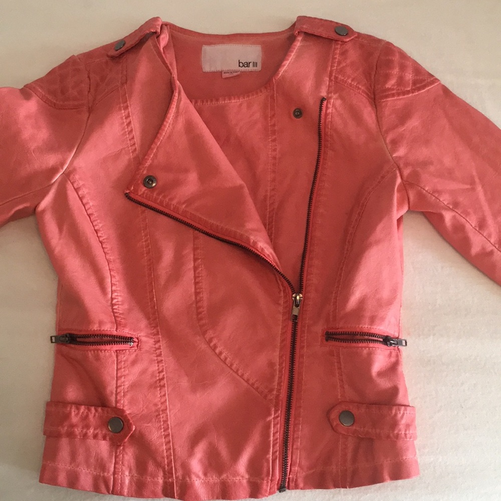 Stylish Salmon Pink  Utility Jacket